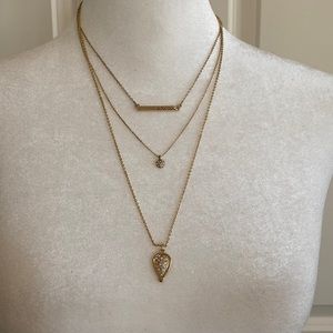 Three tiered necklace.New with tags from White House Black Market.